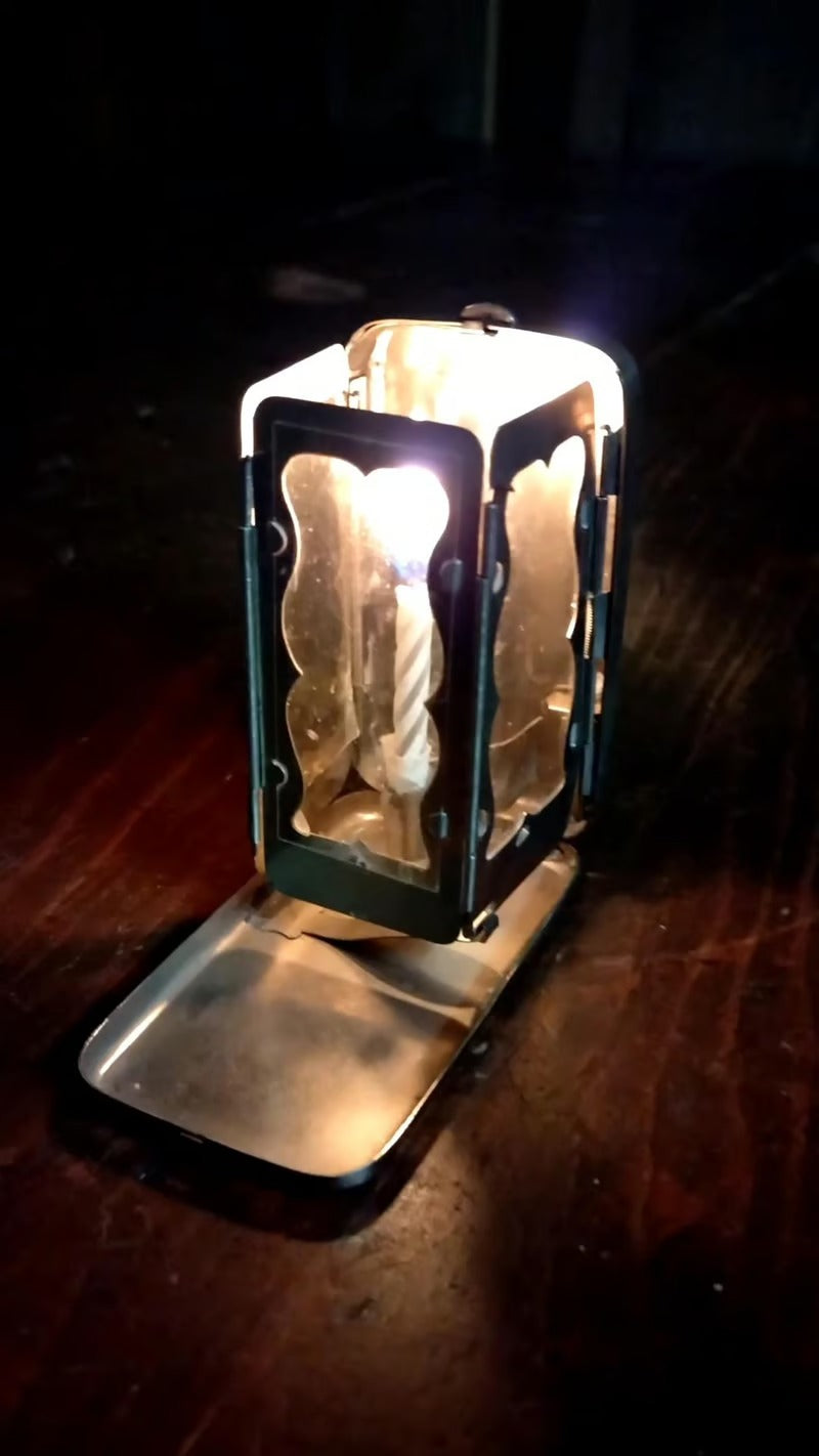 Folding pocket candle lantern(Candles not included)