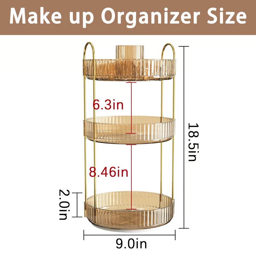 Rotating Makeup Organizer for Vanity