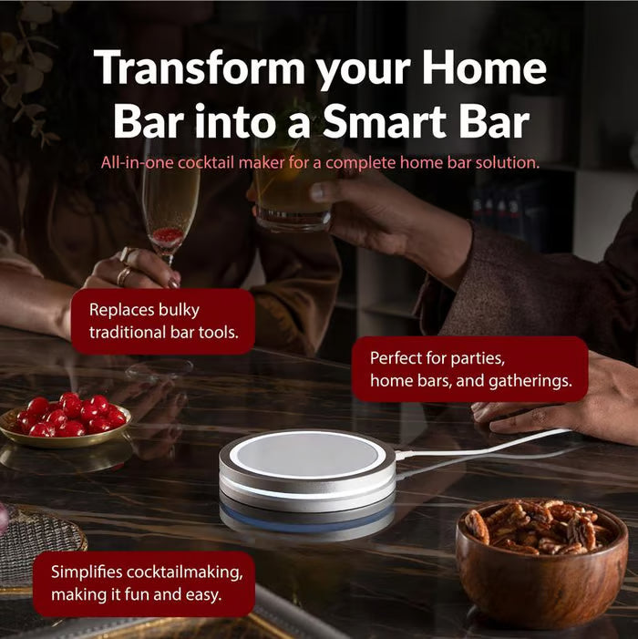 Smart Coaster 2.0 Cocktail Machine – Your Home Smart Mixologist, Grab Now!
