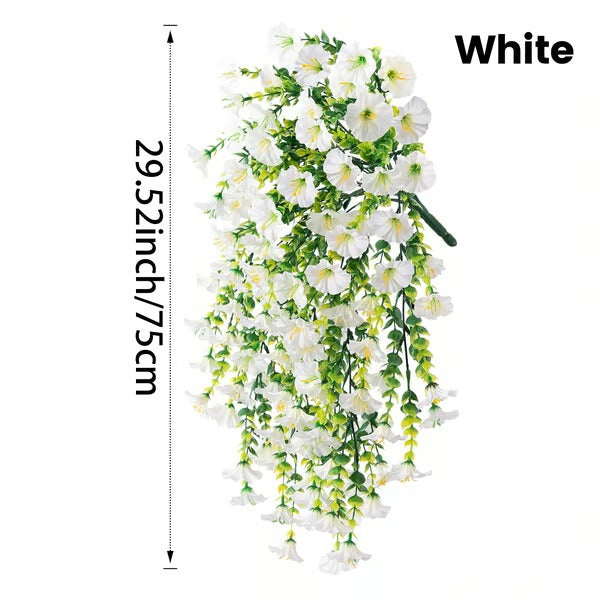 UV Resistant Hanging Artificial Morning Glory Vine