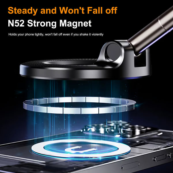 2025 Newest 360° Adjustable Vacuum Magnetic Suction Cup Phone Holder Mount