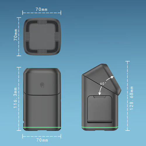 🔥Hot Sale🔥3-in-1 MagSafe Wireless Charging Station with Auto-Rotation – Works with iPhone, Samsung & All Qi-Enabled Devices