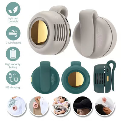 3 Speeds Portable Silent Mini Bladeless Electric Fan