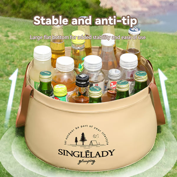 🏆Flash Sale⚡Collapsible Travel Basin – Portable Foldable Bucket for Camping, Laundry & Foot Soaks