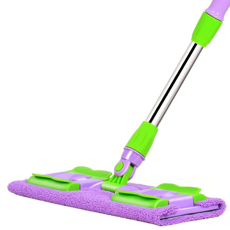 🏆Hot Sale 49% OFF⏳Flat Mop with Stainless Steel Handle with Reusable Washable Mop Cloths