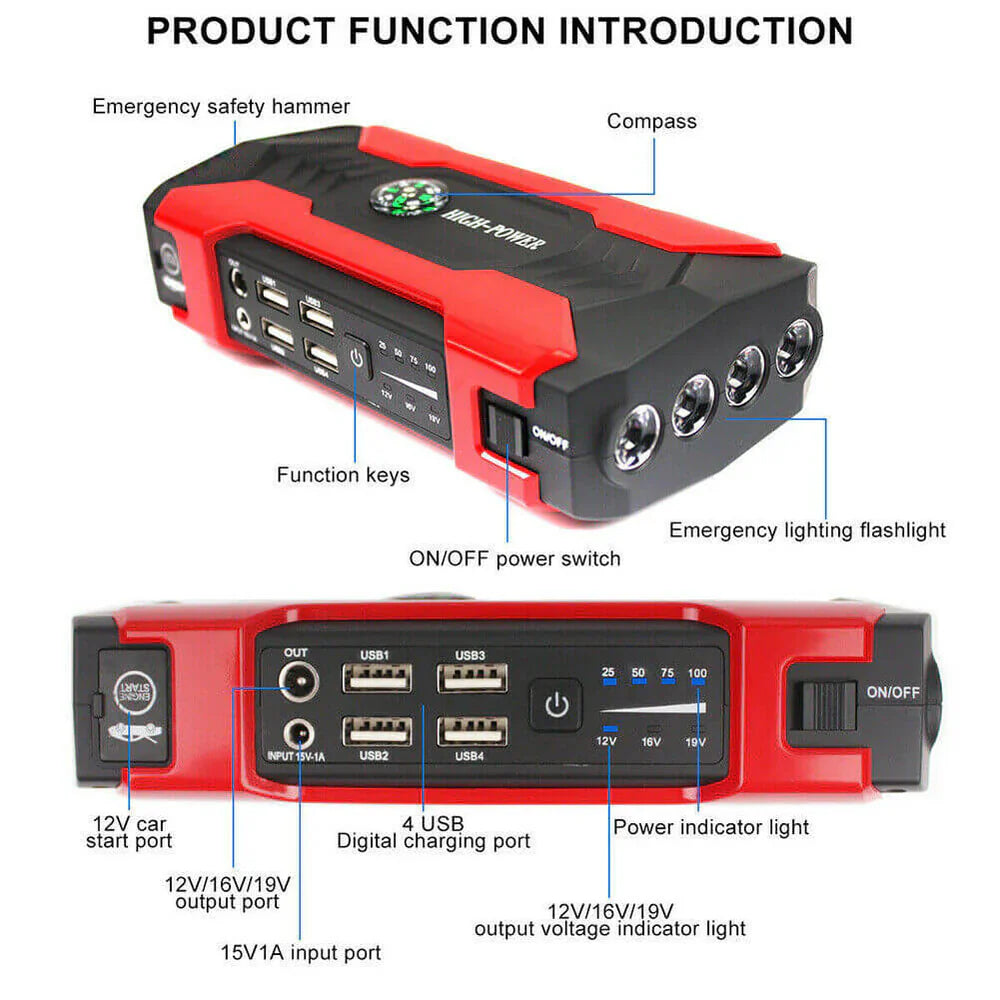 Jump Starter & Power Bank Pro