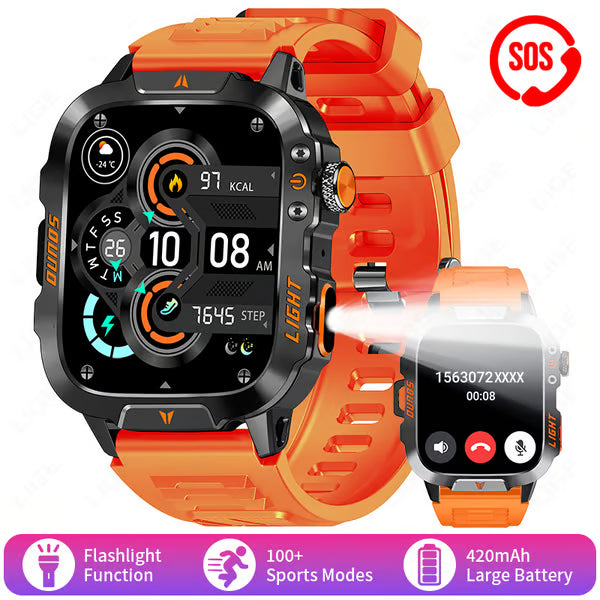 Men's Military Outdoor Sports Smart Watch for Android & IOS