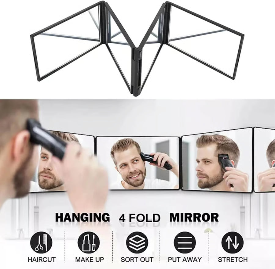 🔥Multi Angle Folding Mirror for Self Haircutting - Head Back View Available🔥