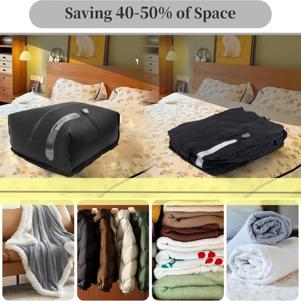 🌱 Reusable Vacuum Compression Bags: Cube Design + Privacy Protection, Outdoor Travel Packing Must-Have✈️