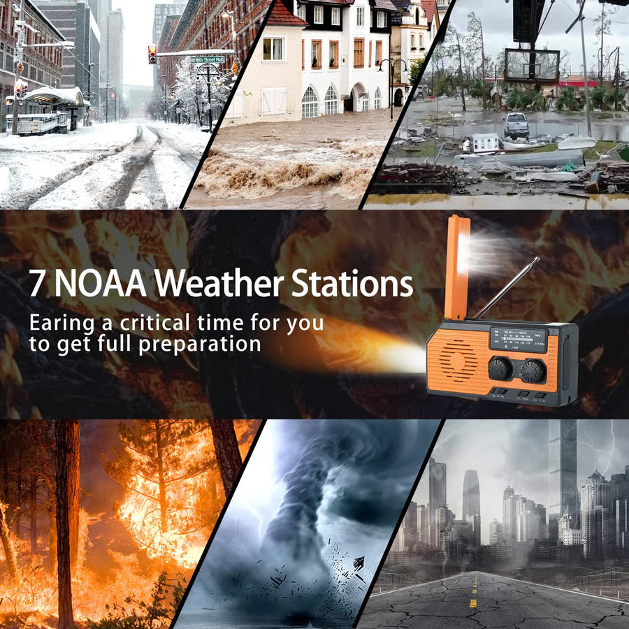 Solar-Powered Emergency Weather Radio