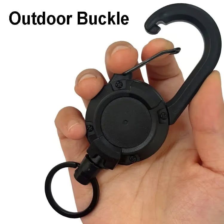 🔥Summer Hot Sale Promotion-49% OFF⏰-Outdoor Automatic Retractable Wire Rope Luya Tactical Keychain