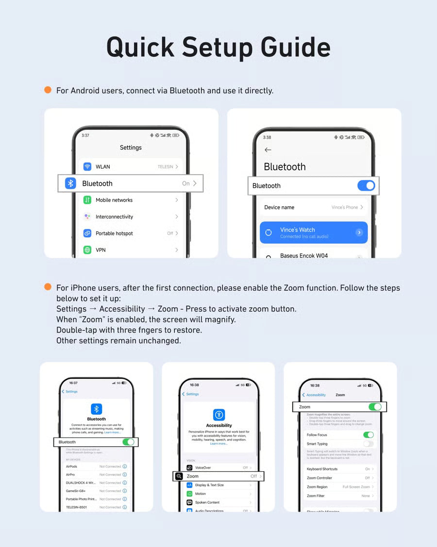 TELESIN Fun Shot Magnetic Phone Camera Grip & Magnetic Selfie Light Bundle Kit
