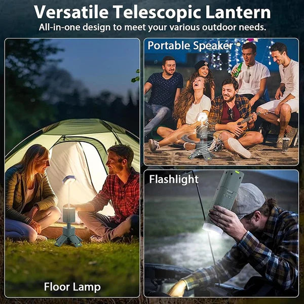 Telescopic Camping Light with Speaker