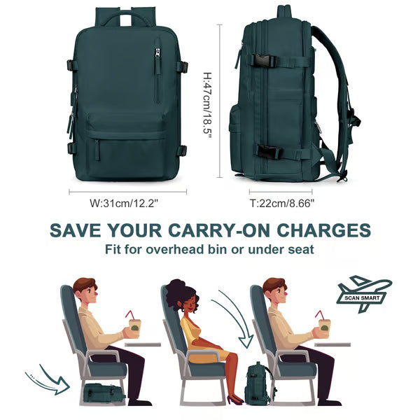 ⏰Last Day Promotion 48% OFF ⏰Women Large Travel Backpack Waterproof Hiking Rucksack